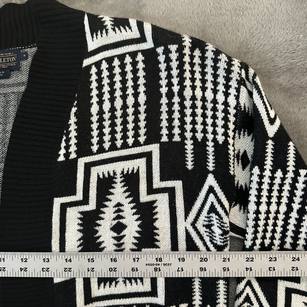 Pendleton Wool Blend Aztec Print Long Cardigan Sw… - image 4